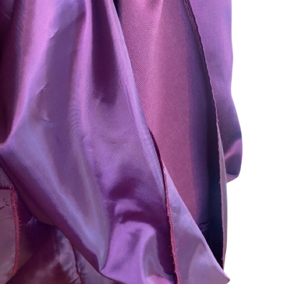 Panoply Vintage Burgundy Maroon Two-Piece  Long Gown Formal Dress Wedding - Picture 8 of 13